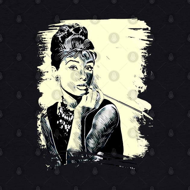 Audrey Hepburn artwork by Print&fun